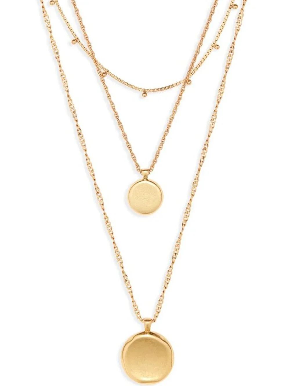 NWOT Madewell Coin Necklace Set - Picture 2 of 2